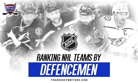 Ranking NHL Teams By Defencemen .